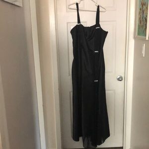 Juno Black gown size 3X with rhinestones